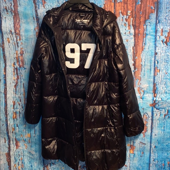 Juicy Couture Jackets & Blazers - Juicy Couture Black Label Down Puffer Long Parka